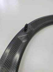 画像1: Carbon フラットフェイスハンドリム 24" (1)